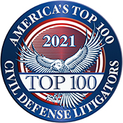 America's Top 100
Civil Defense Litigators 2020® Recipient Award